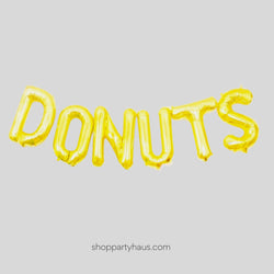 Donuts Balloon Banner Kit | Silver | Gold | Rose Gold | Pink | Blue