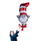 Dr. Seuss Foil Balloon |42 IN Licensed Cat in The Hat Decoration