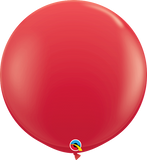 Red 36 INCH Round Latex Balloons Qualatex (90cm)