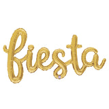 Gold FIESTA Balloon Letter Banner