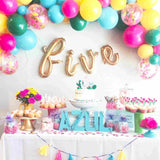 Eight Letter Balloon Banner | Gold | Rose Gold | Silver