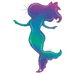 52 Inch Glitter Ombrer Metallic Mermaid Balloon