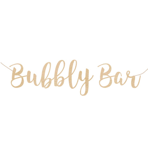 Bubbly Bar Gold Paper Banner