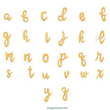 Gold Script Foil Letter Balloons 14 INCH