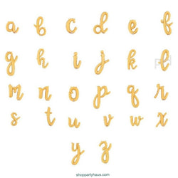 Gold Script Foil Letter Balloons 14 INCH