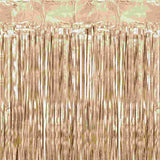 Gold Curtain Foil Metallic Fringe | 3' x 8'