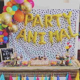 Party Animal Letter Balloons | Pink | Gold | Silver | Rose Gold | Blue