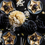 Metallic Gold Star Paper Plates | Small