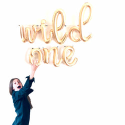 WILD ONE Letter Balloon Banner