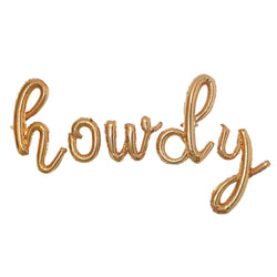 howdy letter balloons