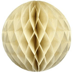 12" Ivory Tissue Honeycomb Ball