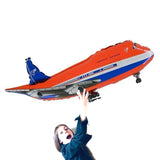Red Jumbo Jet Foil Mylar Balloon 40 IN Airplane