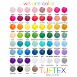 tuftex latex balloons in small 5 inch round size