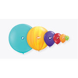 Latex Balloon Size Chart