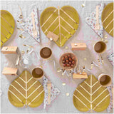 Leaf Shaped Paper Party Plates | Package 12