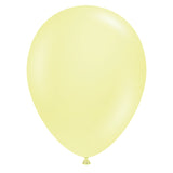 11 inch lemonade light pastel yellow latex balloons by tuftex