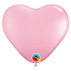 Wild Berry Pink Heart Latex Balloons in 15 INCH Package 6