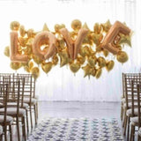 Love Balloons | 40 INCH | Silver | Gold