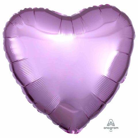 18 Inch  Metallic Pearl Pastel Pink Heart Balloon