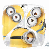 18 Inch Square Sized Minions Birthday Party Balloons