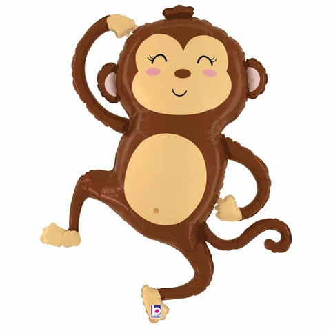 Monkey Foil Mylar Party Balloon 40 Inch