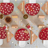 Mushroom Wood Decor | Red and White | 2 Sizes