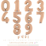 Number Balloons | Satin Nude | 40 INCH