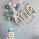 One Script Balloon | White Gold