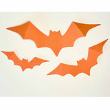 Black Paper Bat Decorations | Set 24