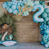 Moana 2nd birthday party balloons