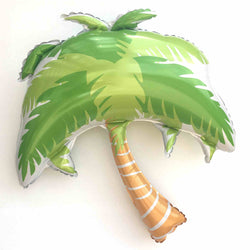 Foil palm tree balloon in green and brown