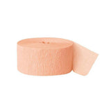 Peach Crepe Streamers in 81 Feet and 1-3/4 Inch width