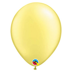 Lemon Chiffon Pearl 11 IN (28cm) Round Latex Balloons Package 10 qualatex