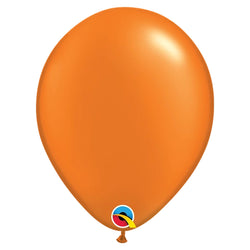 Mandarin Orange Pearl 11 IN (28cm) Round Qualatex Latex Balloons Package 10