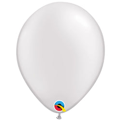 White Pearl 11 IN (28cm) Round Latex Balloons Package 10