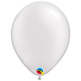 White Pearl 11 IN (28cm) Round Latex Balloons Package 10