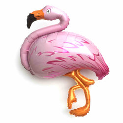 Pink flamingo balloon with orange legs