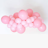 Pink Latex Balloon Garland Shown in 5 and 11 Inch Size