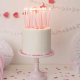 Pink Ombre Birthday Cake candles