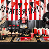Pirate's Party Skull and Cross Bones Black Party Banner