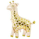 large giraffe balloon in nude and metallic gold