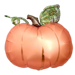 Pumpkin Foil Balloon Glitter