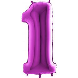 Purple Number 1 Balloons | 40 INCH