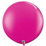 Magenta Pink Jewel 36 Inch Round Latex Balloons Qualatex (90cm)