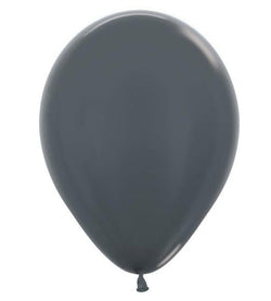 Graphite Dark Grey Round Latex Balloons (5", 11", 16", 24", 36")