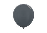 Graphite Dark Grey Round Latex Balloons (5", 11", 16", 24", 36")