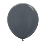 Graphite Dark Grey Round Latex Balloons (5", 11", 16", 24", 36")