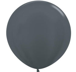 Graphite Dark Grey Round Latex Balloons (5", 11", 16", 24", 36")