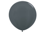 Graphite Dark Grey Round Latex Balloons (5", 11", 16", 24", 36")