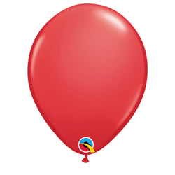 Red 11 IN (28cm) Round Latex Balloons Package 10 Qualatex